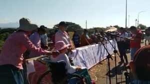 Protesta en el Bajo Lempa para exigir libertad de 111 presos por el régimen de excepción