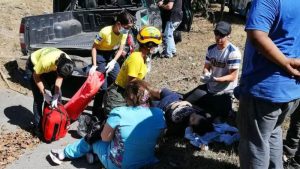 Varios heridos en accidente de tránsito en Carretera de Oro