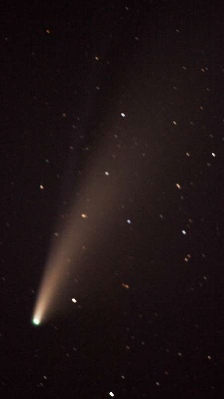 Foto de archivo del cometa c2022 E3 ZTF. Foto / AFP