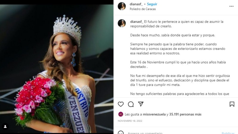 Candidata a Miss Universo 2023