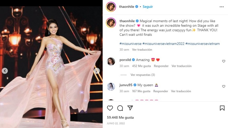 Candidata a Miss Universo 2023