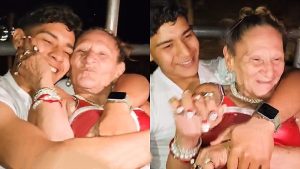 VIDEO: Yajaira es pillada en brazos de un joven enamorado