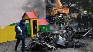 Muere el ministro del Interior de Ucrania al estrellarse su helicóptero cerca de una guardería