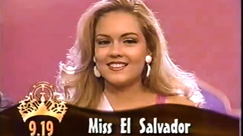 Eleonora Carrillo, de El Salvador, clasificó en Miss Universo 1995