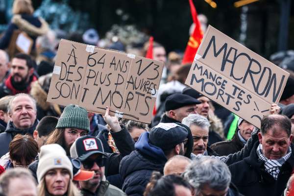 Protestas en Francia por pensiones