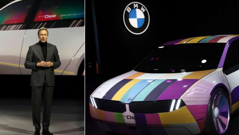 BMW presentó un nuevo concepto llamado "i Vision Dee". Foto / AFP