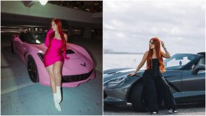 "La barbie pelirroja": Nicolle Figueroa presume el nuevo color de su lujoso carro