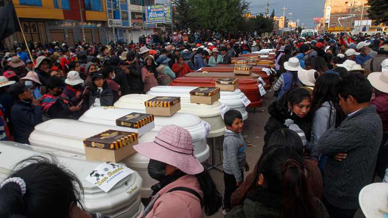 El número de fallecidos durante las protestas en las regiones ya suman 55. FOTO DIFUSIÓN