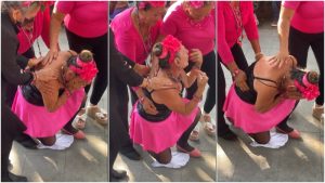 ¿Qué le pasó a Yajaira? Tremendo susto dio la famosa a los presentes en el parque Libertad