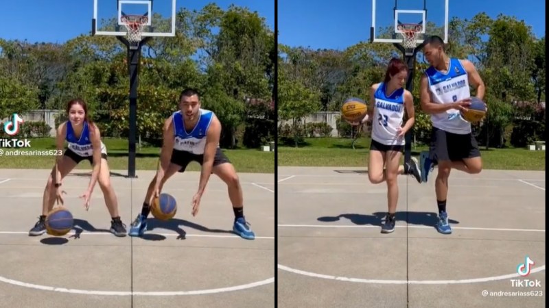VIDEO: El reto de amor que hizo viral a una pareja de seleccionados de  baloncesto - Noticias de El Salvador