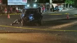Un muerto y un lesionado en accidente de tránsito en San Miguel