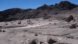 Un "campo lunar" en el cráter del Chaparrastique
