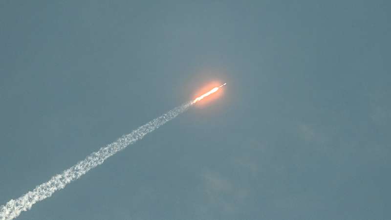 El lanzamiento del Falcon 9 se realizó con éxito al final de la tarde, en Cabo Cañaveral, Florida. Foto / AFP