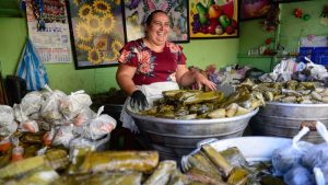 Tamalería Anita calle Arce en San Salvador