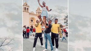 Yajaira sorprende a bailarines de Factor X  en el centro histórico
