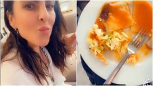 Así reacciona Kate del Castillo al comer pupusas por primera vez