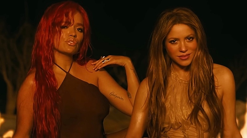 Shakira y Karol G rompen la escena musical con su colaboración. Video de carácter ilustrativo y no comercial/ www.youtube.com/watch?v=jZGpkLElSu8