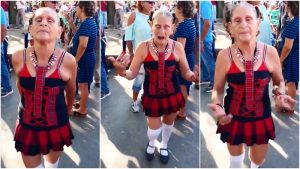 Yajaira vuelve al Parque Libertad con atuendo inspirado en RBD