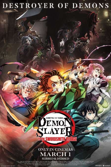 Póster película "Demon Slayer: Kimetsu No Yaiba - To the Swordsmith Village". Foto / Aniplex