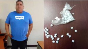 Agente de la PNC capturado con droga en el puesto policial de Nuevo Cuscatlán