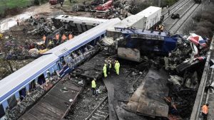 choque de trenes en Grecia