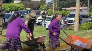 ¡Un acto de humanidad! Salvadoreña se viraliza tras repartir agua en accidente de tránsito en Los Próceres