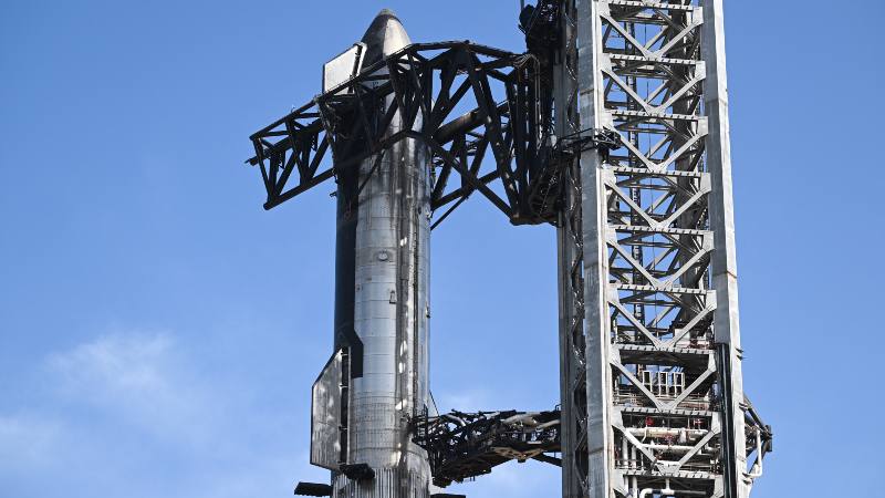 Cohete Starship de Space X. Foto / AFP