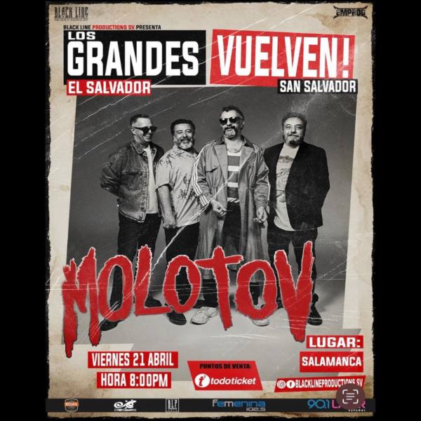 Molotov anunció su show en El Salvador en IG