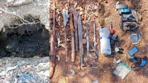 Desmantelan campamento de pandilleros construido bajo tierra en Cabañas