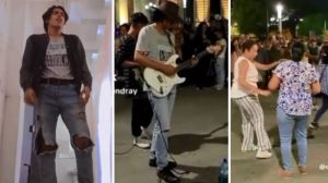 Joven canta "Devuélveme a mi chica" en el Centro Histórico y conquista a visitantes