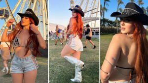 Tiktoker Nicolle Figueroa bellísima en Coachella