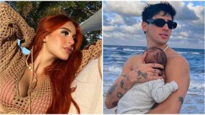 Nicolle Figueroa finge broma con su bebé para desquitarse de Augusto Giménez