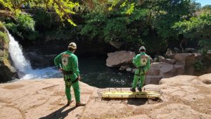 Bombero murió ahogado en el salto de Malacautipan, Ahuachapán