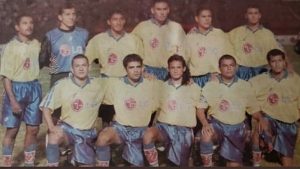 club deportivo fas camisa camiseta camisola jersey shirt amarilla yellow futbol el salvador santa ana recuerdo