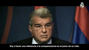 joan laporta negreira regimen franco espana video real madrid acusacion respuesta replica barcelona futbol