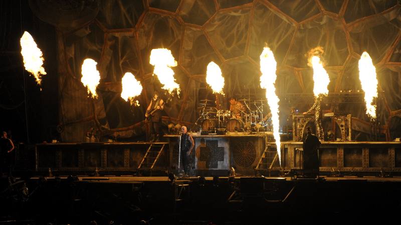 Banda Rammstein en concierto