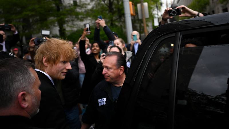 Ed Sheeran sale de corte en Nueva York