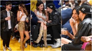 FOTOS. Kendall Jenner y Bad Bunny prenden las redes con su cita en el baloncesto