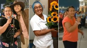 Madre de joven cantante sorprende en el Centro Histórico de San Salvador