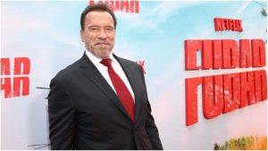 Arnold Schwarzenegger en el estreno de 