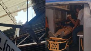 Hombre sufrió una caída cuando realizaba trabajos en un techo en Santa Ana