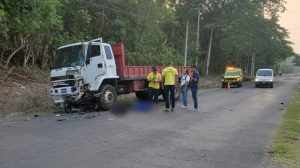 Motociclista murió tras chocar con camión en San Isidro, Cabañas