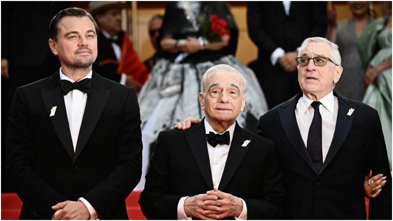 Leonardo DiCaprio, Martin Scorsese y Robert De Niro en Cannes
