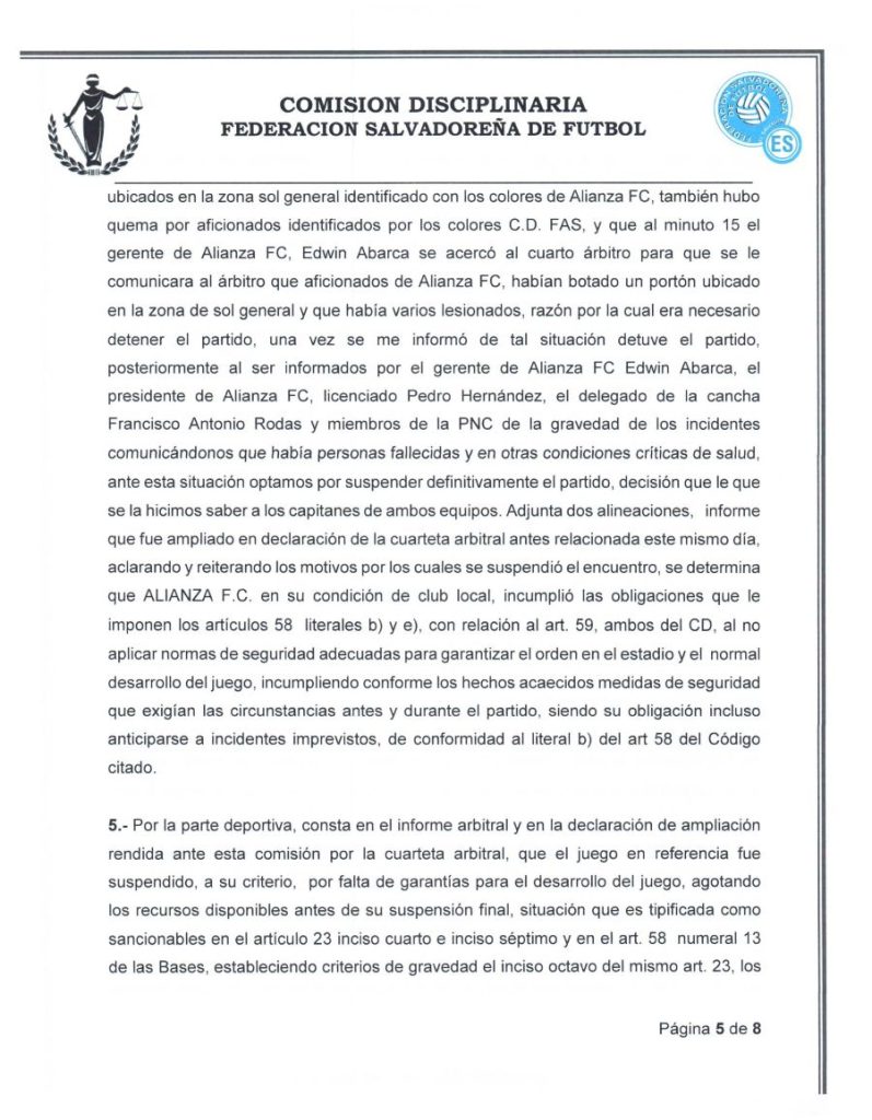 resolucion comision disciplinaria fesfut el salvador futbol fas alianza sancion castigo 05