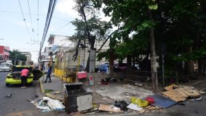puestos de ventas destruidos por desalojo