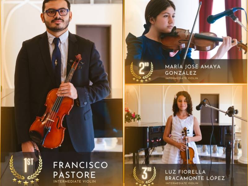 Fiorella Bracamonte resultó ganadora en el concurso de Lino Music Society
