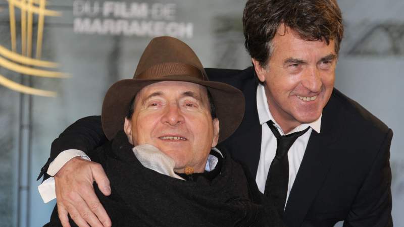 El actor francés Francois Cluzet posa con el empresario Philippe Pozzo Di Borgo