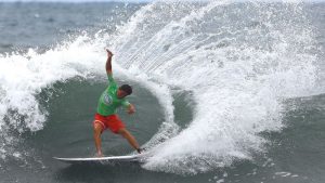 Porfirio Miranda tuvo una destacada participacion este domingo en el ISA Surf.