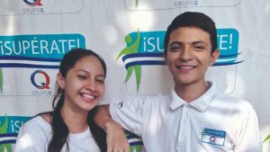 Keila y Julio, jóvenes sobresalientes de San Miguel