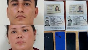 Capturan a dos colombianos por supuesta estafa y extorsión en San Francisco Menéndez, Ahuachapán